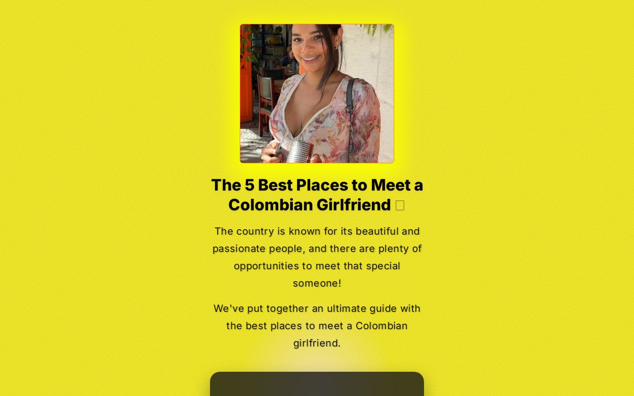 The 5 Best Places to Meet a Colombian Girlfriend